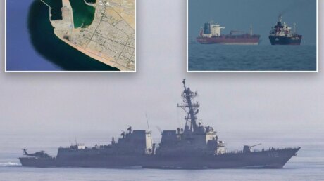 Эсминец США перехватил два танкера в Оманском заливе: первый день блокады Трампа против Ирана
