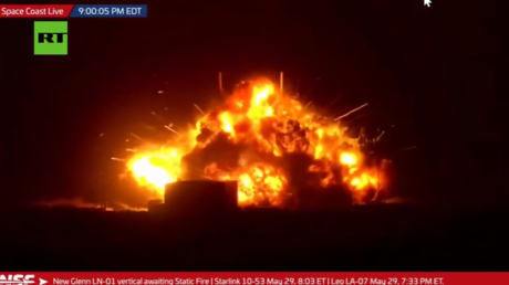 Ракета New Glenn взорвалась на стартовой площадке во время испытаний во Флориде