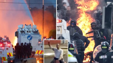 Огонь и вода: Белфаст захлестнула волна антииммигрантских протестов