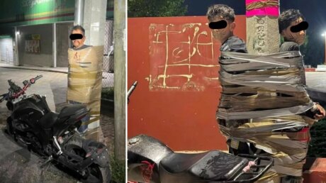 Бэтмен из Халиско: мексиканский мститель приклеивает угонщиков к столбам