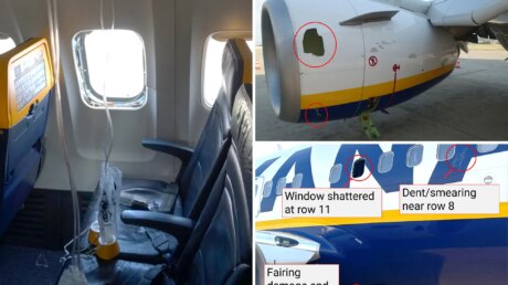 Птица, усталость металла и разбитое окно: NTSB раскрыло предварительные причины инцидента с Ryanair