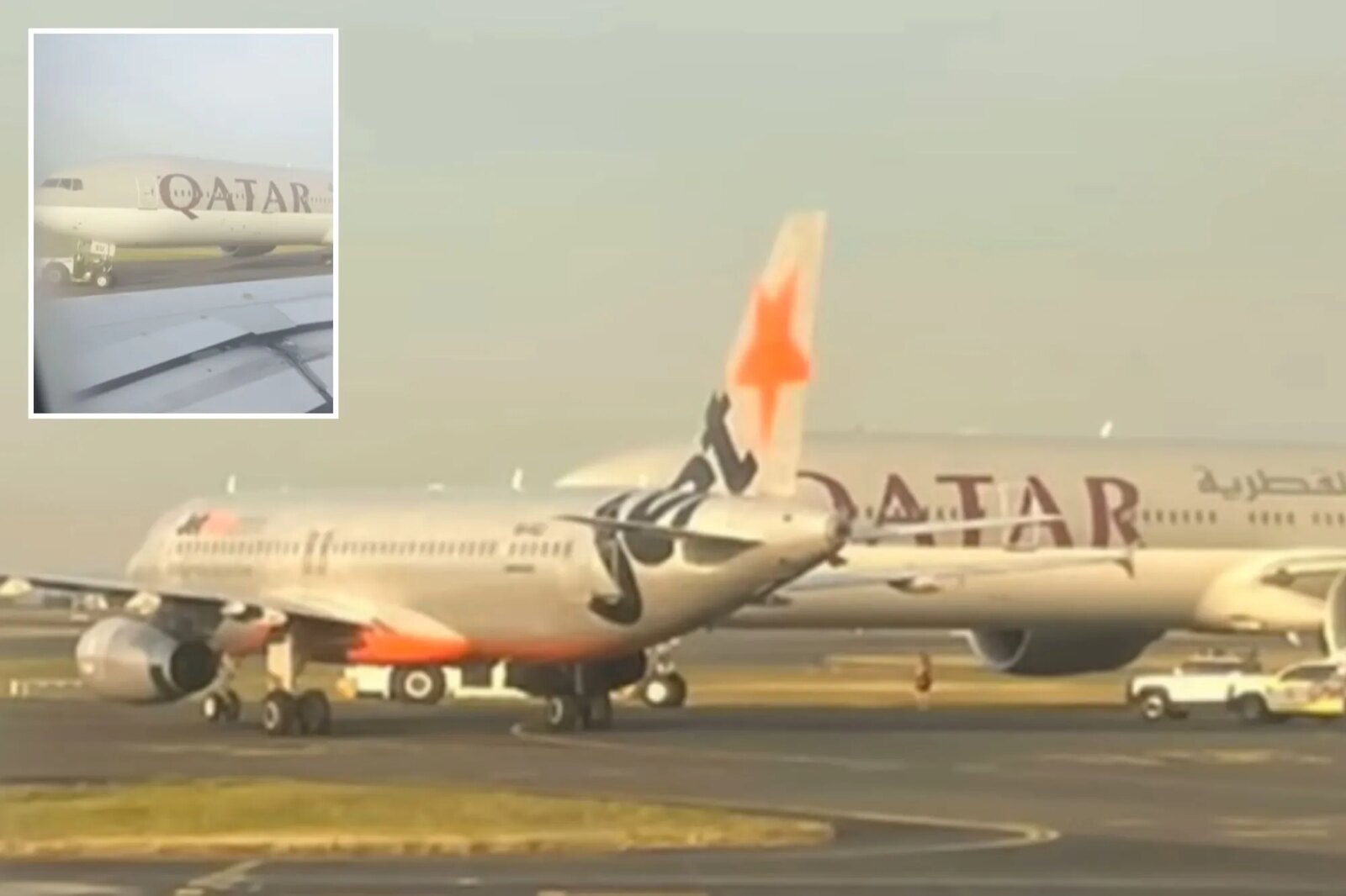 Едва не столкнулись лбами: в Сиднее A320 и Boeing 777 замерли в нескольких метрах друг от друг