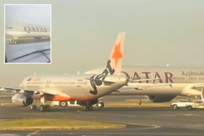 Едва не столкнулись лбами: в Сиднее A320 и Boeing 777 замерли в нескольких метрах друг от друг