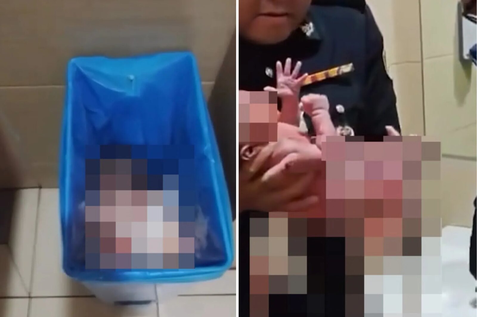 В аэропорту Малайзии новорождённого нашли живым в мусорном контейнере туалета