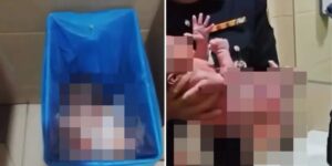 В аэропорту Малайзии новорождённого нашли живым в мусорном контейнере туалета