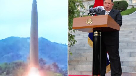 Северная Корея запустила баллистическую ракету на фоне напряжённости из-за мин на границе