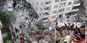 Обрушение здания в Стамбуле: под завалами остаются семь человек, включая ребёнка